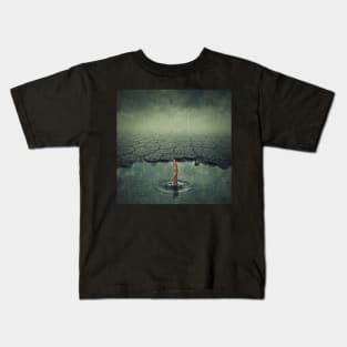 Drowning in a puddle Kids T-Shirt